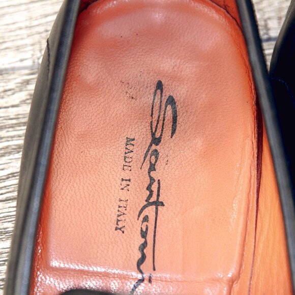$595 Nordstrom SANTONI Montana Loafer 11 D Black * add $15 Cedar Trees main image 11